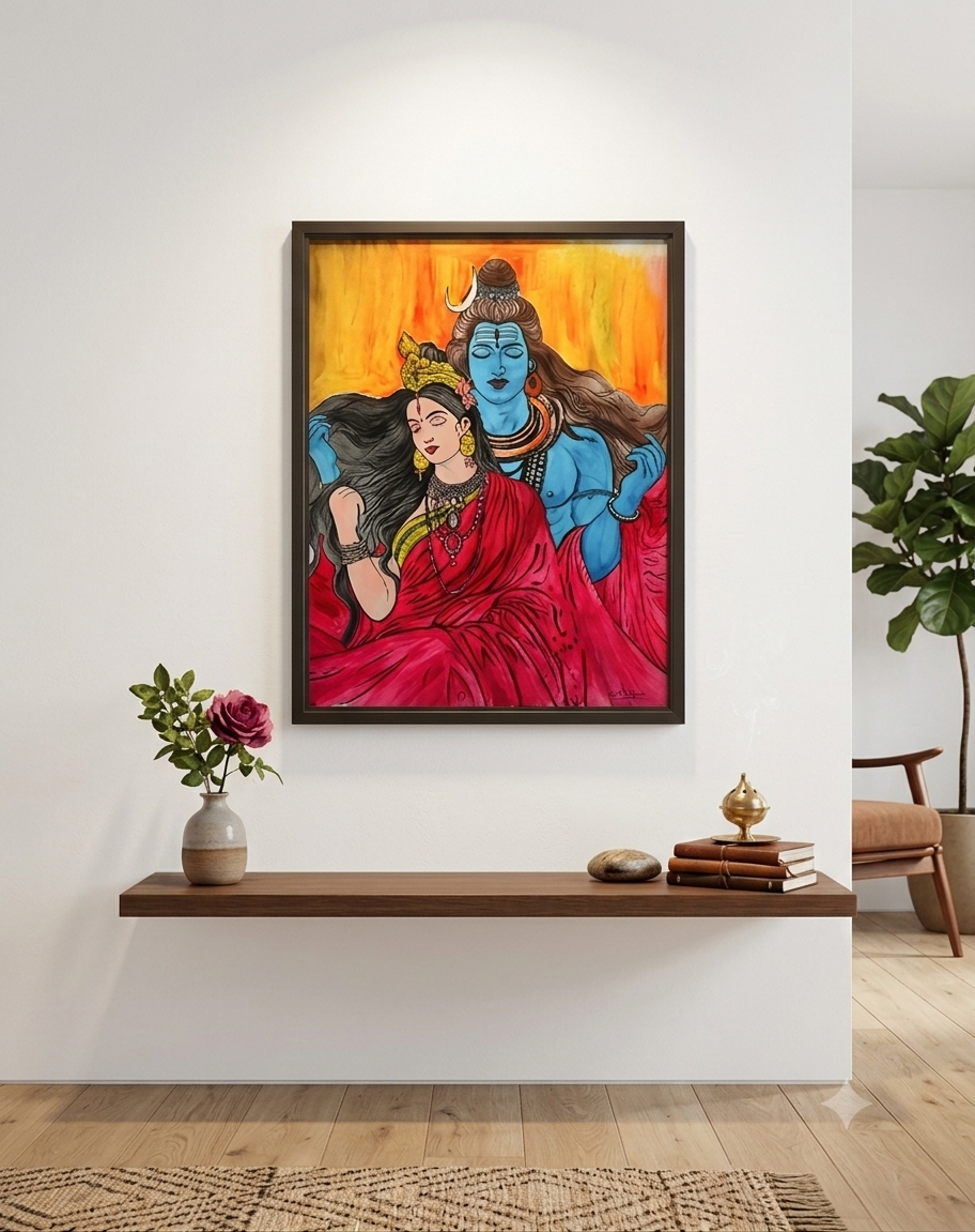 Gemini_Generated_Image_e31xm1e31xm1e31x The Eternal Bond of Shiva and Parvati - Image 1