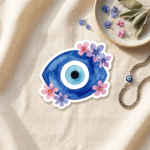 FLORAL EVIL EYE: POSITIVE VIBES ONLY