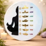 Handmade Resin Chakra Meditation Wall Art